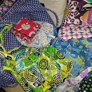 Vera Bradley Quilted Tote & Accessories Set in Bold Florals